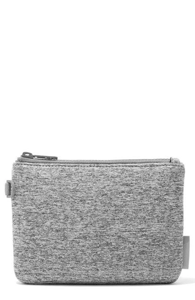 Dagne Dover Scout Small Zip Top Pouch In Heather Grey