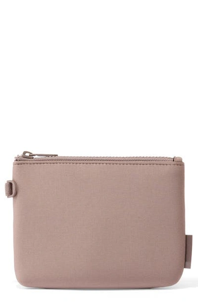 Dagne Dover Scout Small Zip Top Pouch In Dune