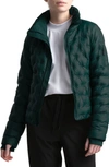 The North Face Holladown Water Repellent 550-fill Power Down Crop Jacket In Ponderosa Green