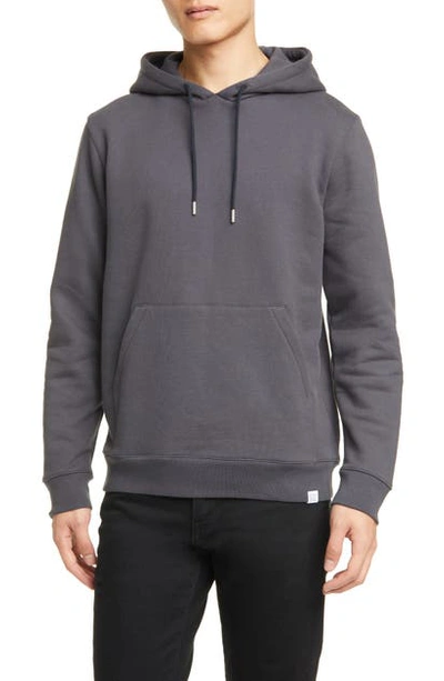Norse Projects Vagn Classic Hoodie In Slate Grey