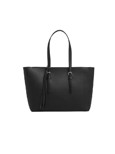 Calvin Klein Black Fringes Shopping Bag