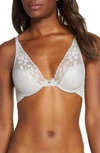 Natori Cherry Blossom Convertible Underwire Bra In Ash