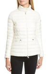 Moncler Safre Quilted Down Jacket In White