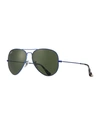Ray Ban Men's Original Aviator Sunglasses In Blue
