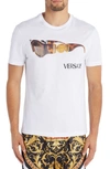 VERSACE MEDUSA BIGGIE SUNGLASSES GRAPHIC TEE,A85158A228806