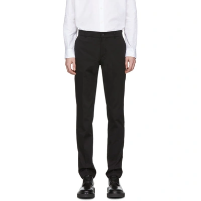 Givenchy Mens Black Tapered Brand-pattern Cotton-blend Knitted Trousers M