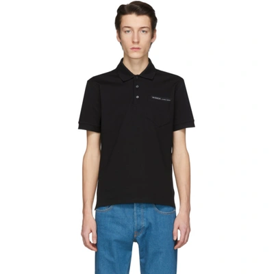 Givenchy Slim-fit Short-sleeved Polo Shirt In Black