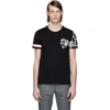 ALEXANDER MCQUEEN ALEXANDER MCQUEEN BLACK BIKER T-SHIRT