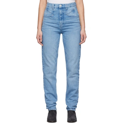Isabel Marant Blue Dominic Jeans In 30lu Lt Blu