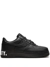 Nike Air Force 1 Leather Sneakers In Black