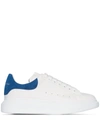 ALEXANDER MCQUEEN WHITE CHUNKY LEATHER LOGO SNEAKERS