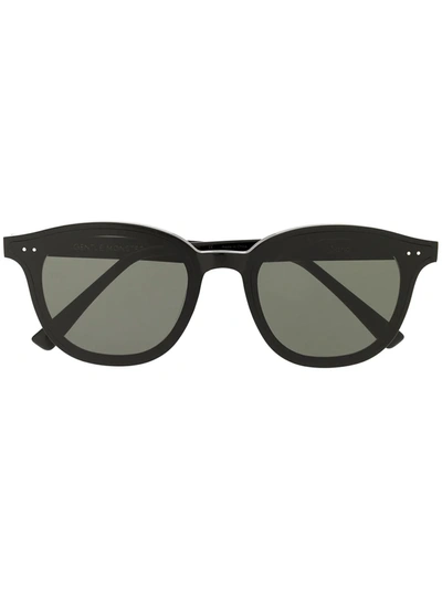 Gentle Monster Lang 01round-frame Sunglasses In 01 Black