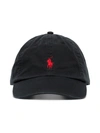 Polo Ralph Lauren Black Baseball Cap With Logo Embroidery In Cotton Man In Multi