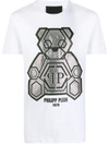 PHILIPP PLEIN RHINESTONE TEDDY BEAR T-SHIRT