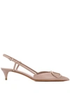Valentino Garavani Vlogo 40mm Pumps In Neutrals