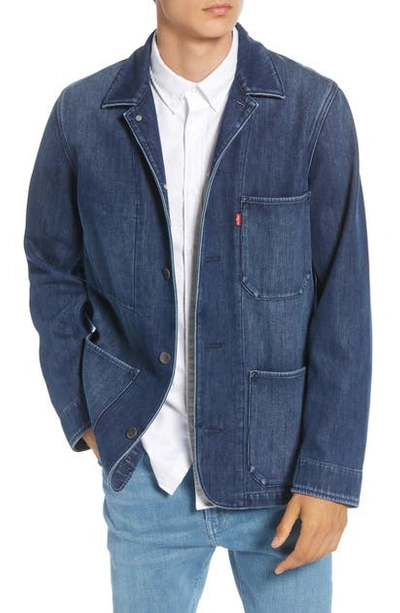 Levi s Engineers 2.0 Denim Coat In Fleece Back Denim ModeSens