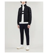 TOMMY HILFIGER PATCH-POCKET FUNNEL-NECK BOMBER JACKET