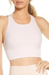 Alo Yoga Soft Serenity Bra In Soft Pink Heather