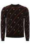 FENDI FENDI FF KARLIGRAPHY DIAGONAL STRIPED JUMPER