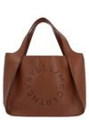 Stella Mccartney Stella Logo Shoulder Bag In Cinnamon