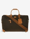 Bric's Brics Mens Olive Life Clipper Medium Faux-leather Holdall In Nero