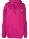 BALENCIAGA PINK OVER-SIZED HOODIE,578135 THV61