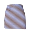 MAISIE WILEN Ruched Mini Skirt, Purple Brown,YS301