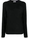 BALENCIAGA Intarsia Logo Crewneck Sweater Black,583093 T1439 PS20