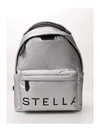 STELLA MCCARTNEY STELLA MCCARTNEY METALLIC LOGO PRINTED BACKPACK