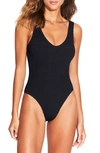 BOUND BY BOND-EYE THE MARA RIBBED ONE-PIECE SWIMSUIT,BOUND004