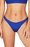 Bound By Bond-eye The Scene High Leg Ribbed Bikini Bottoms In Cerulean