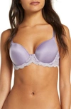 Wacoal Lace Affair Underwire Contour Bra In Dusk/ Cloud Gray