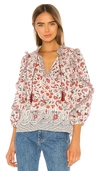 ULLA JOHNSON AZALEA BLOUSE,ULLA-WS182