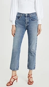 AGOLDE RIPLEY MID RISE STRAIGHT JEANS