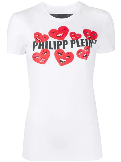 Philipp Plein Love Plein 修身t恤 In White