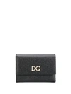 DOLCE & GABBANA CRYSTAL EMBELLISHED CONTINENTAL WALLET