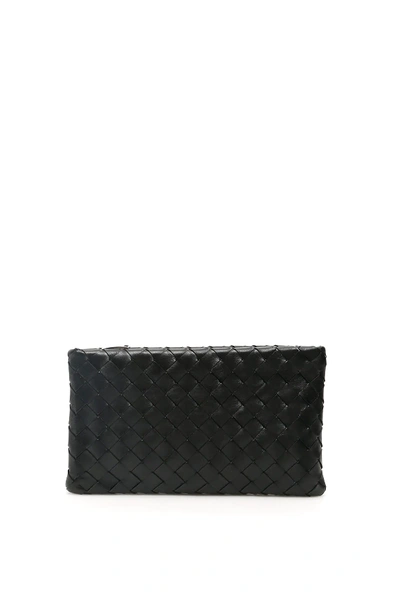 Bottega Veneta Unisex Biletto Clutch In Black