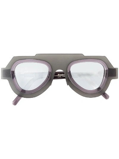 Kuboraum Oversized Sunglasses In Grey