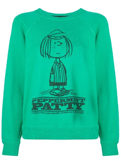 Marc Jacobs X Peanuts The Men's Sweatshirt In Green