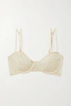 LONELY RUMI LACE AND STRETCH-MESH UNDERWIRED BRA