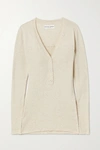 APIECE APART RIO RIBBED COTTON AND CASHMERE-BLEND SWEATER