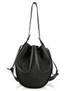 THE ROW XL Drawstring Leather Hobo Pouch