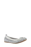 Nina Kids' Esther-t Little Girls Ballet In Silver Shimmer