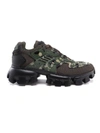Prada Camouflage-print Low-top Sneakers In Militare