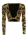 VERSACE PRINTED CROPPED TOP,11185923