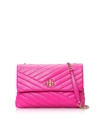 Tory Burch Crazy Pink Kira Chevron Convertible Shoulder Bag In Hot Pink