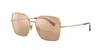 Dolce & Gabbana 57mm Gradient Square Sunglasses In Brown