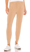 ENZA COSTA PEACHED JERSEY SPLIT CUFF JOGGER,ENZA-WP65