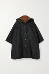 BURBERRY OVERSIZED HOODED SHELL PONCHO