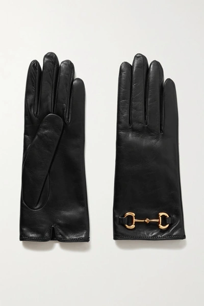 Gucci Horsebit-detailed Leather Gloves